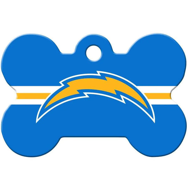 San Diego Chargers NFL Pet ID Tag - Large Bone - Gifts for You 'n Me