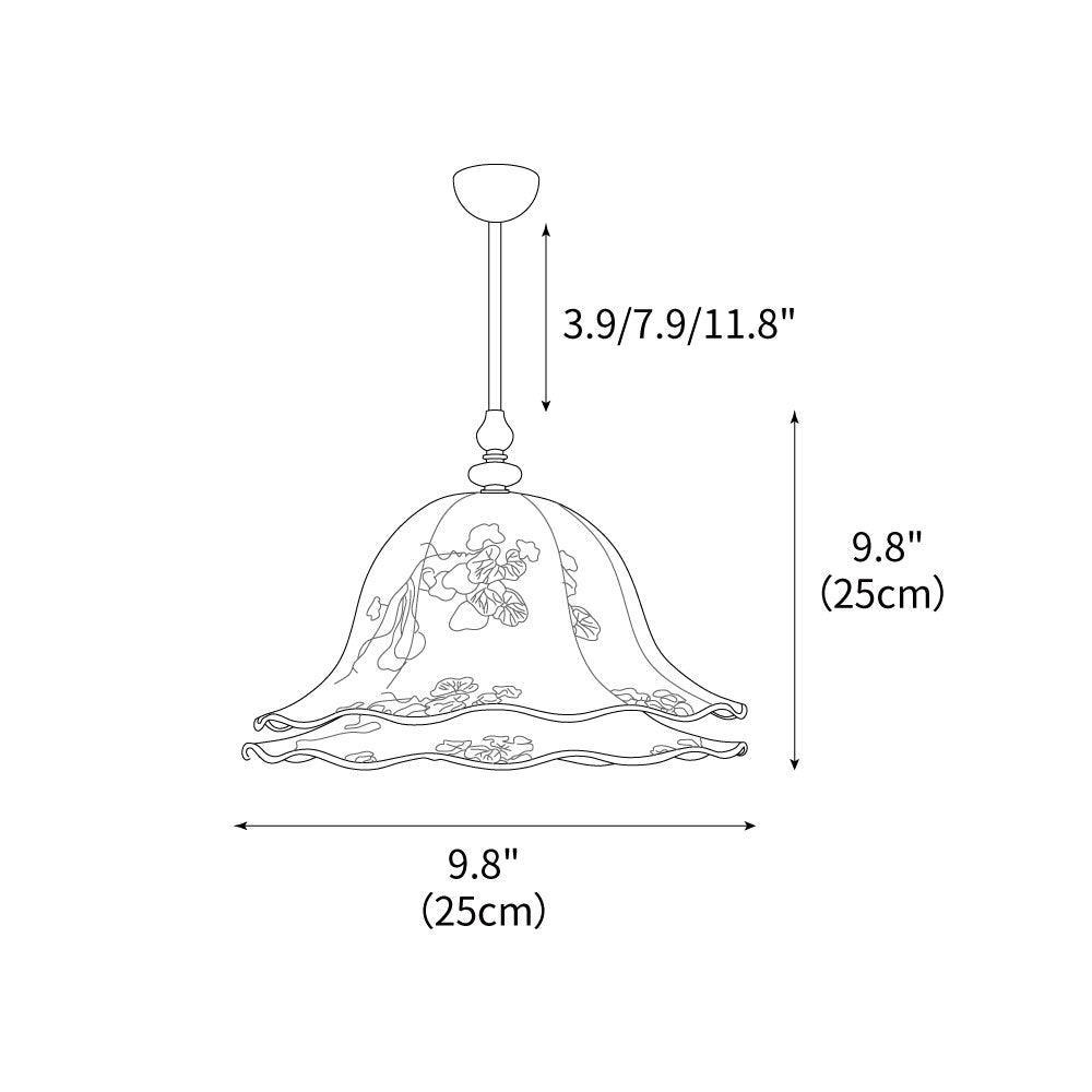 Charleston Floral Pendant Lamp - Gifts for You 'n Me