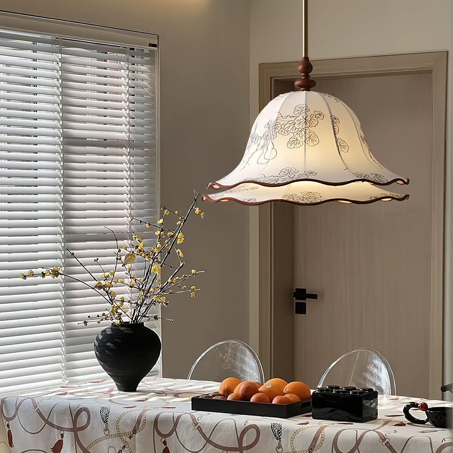 Charleston Floral Pendant Lamp - Gifts for You 'n Me