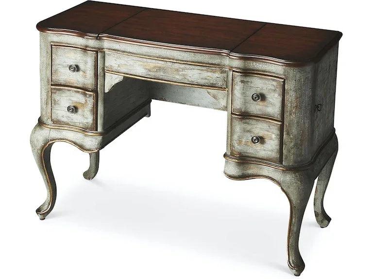 Charlotte Rustic and Vanity Table in Blue - Gifts for You 'n Me