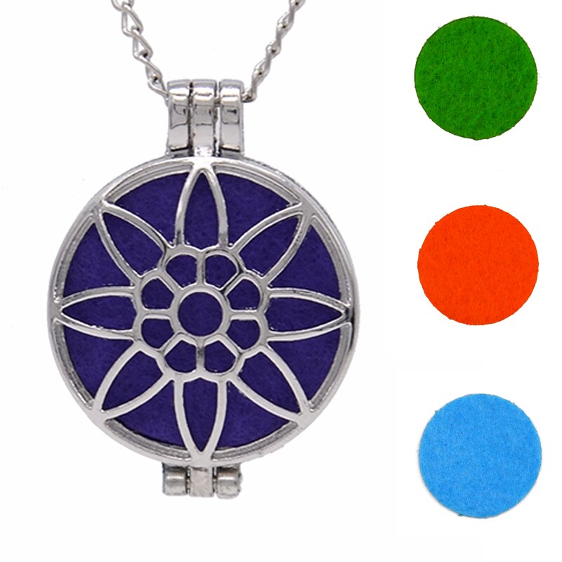 Aromatherapy Locket Necklace – Essential Oil Diffuser Pendant