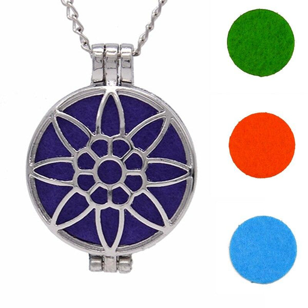 Aromatherapy Locket Necklace – Essential Oil Diffuser Pendant