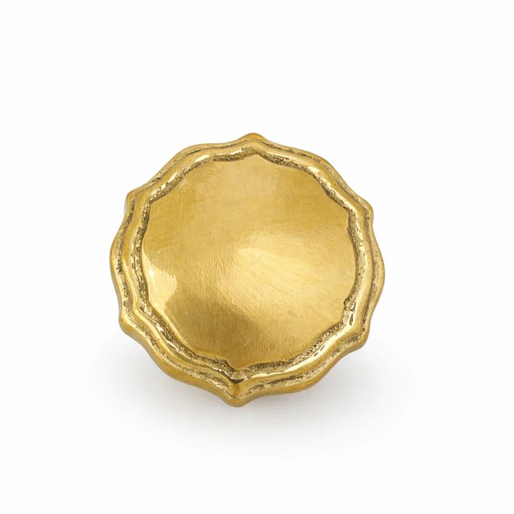 Rosette Brass Knob