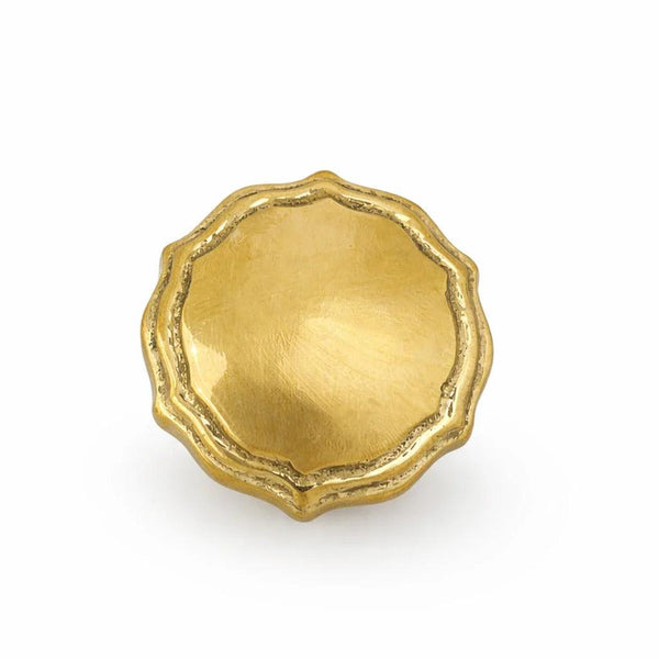 Rosette Brass Knob