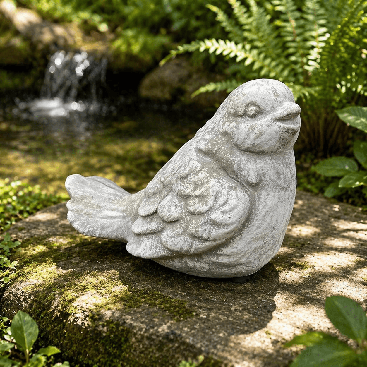 Cement Bird Statue