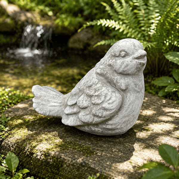 Cement Bird Statue