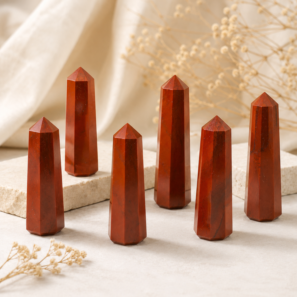Red Jasper Tower USA (Tranquility and Sense of Grounding)