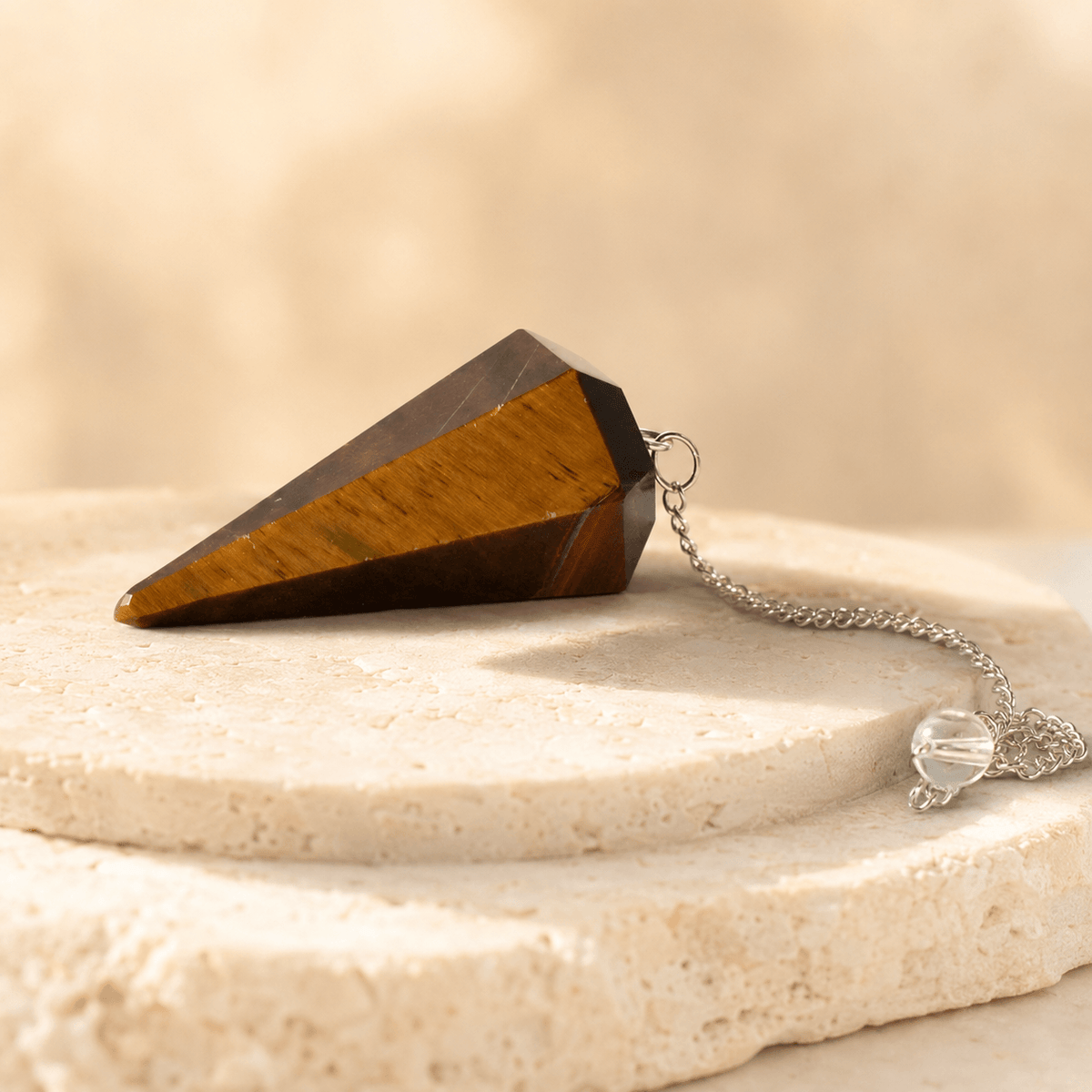 Tiger Eye Pendulum (Longevity and Protection)