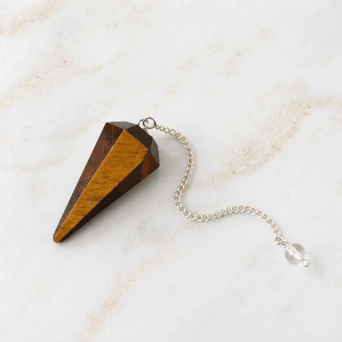 Tiger Eye Pendulum (Longevity and Protection)