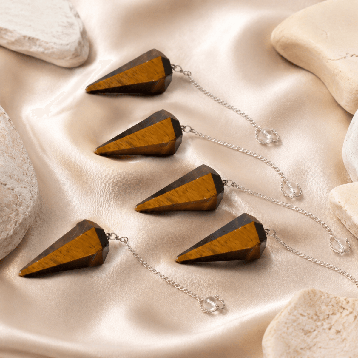 Tiger Eye Pendulum (Longevity and Protection)