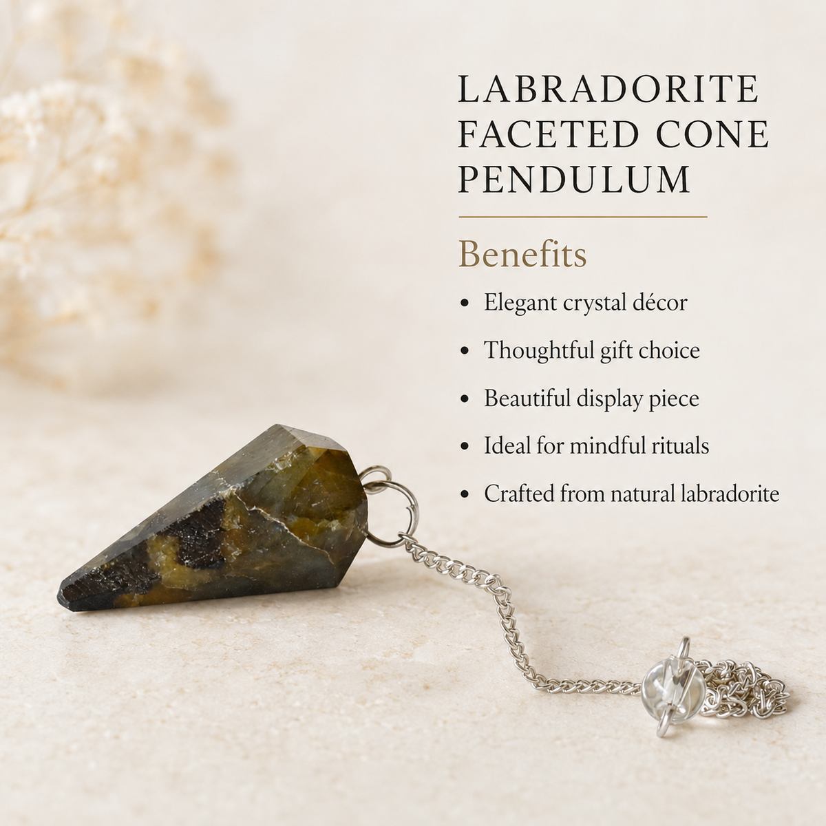 Labradorite Pendulum (Synchronicity and Protection)