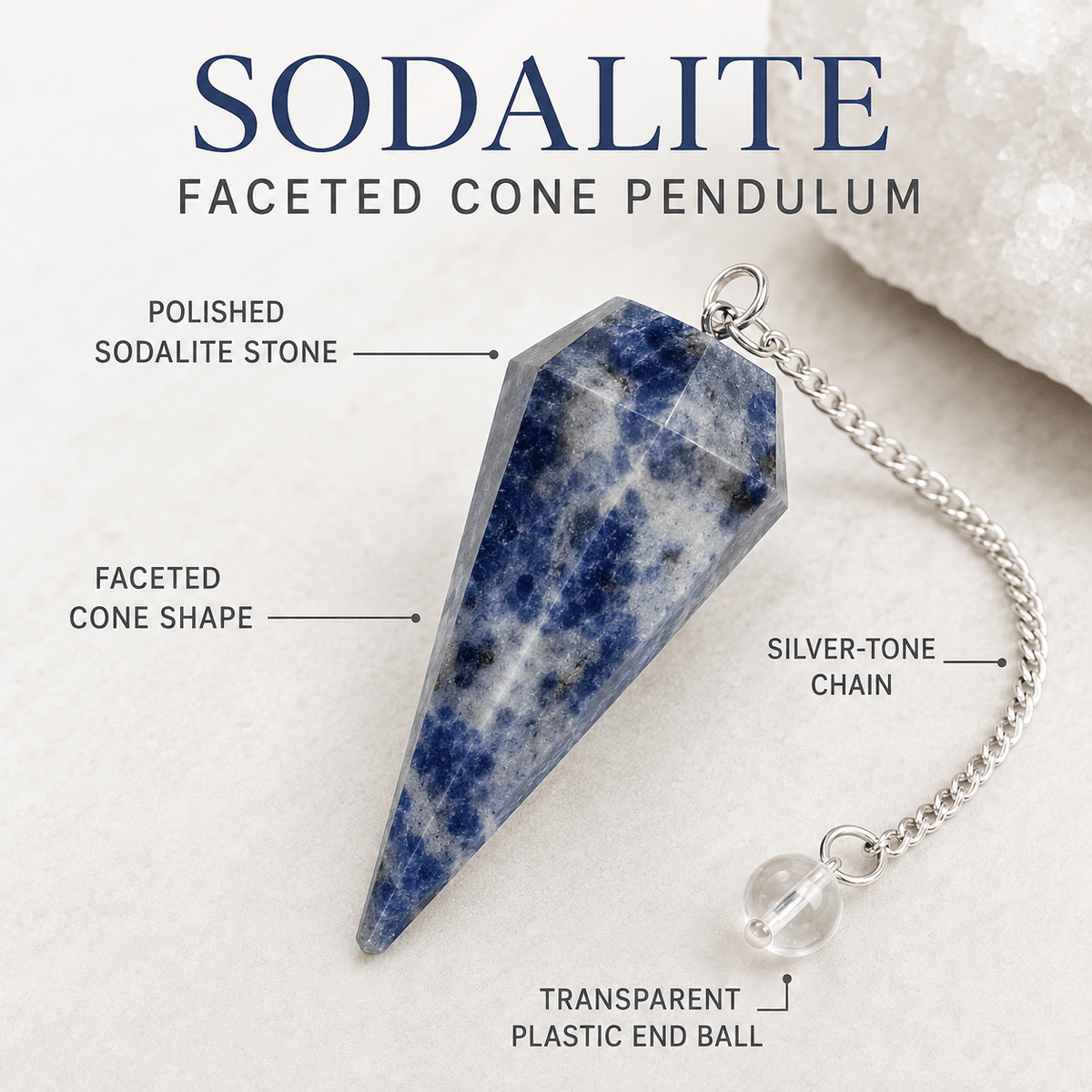 Sodalite Pendulum (Intuition and Truth)