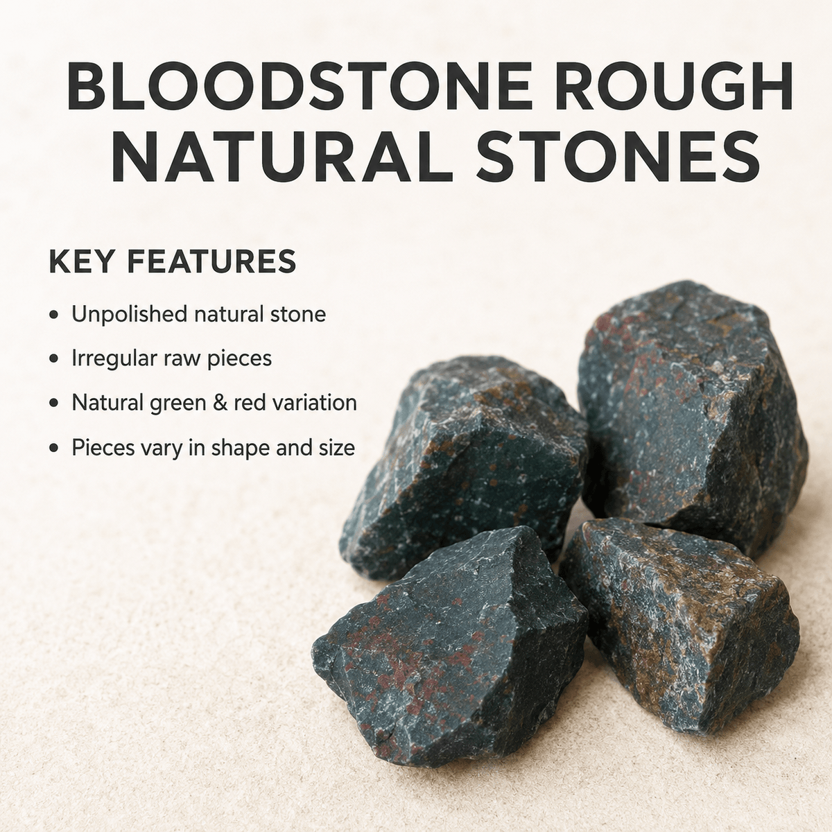 Bloodstone Rough Rocks (Grounding and Protecting)