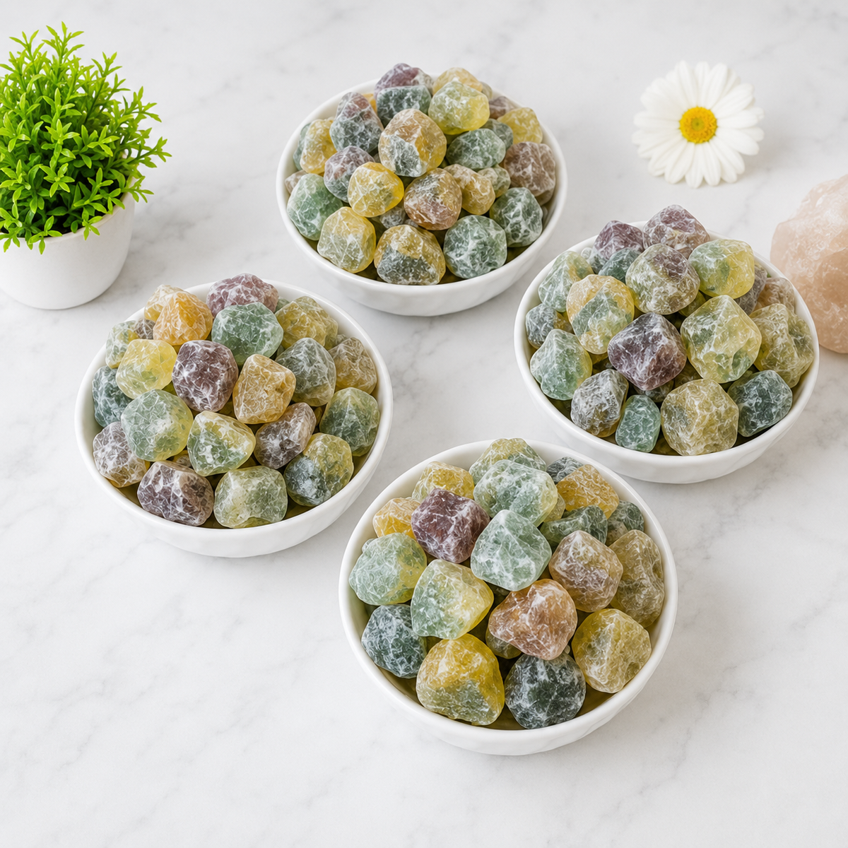 Multi Fluorite Rough Rocks (Grounding and Clarity)