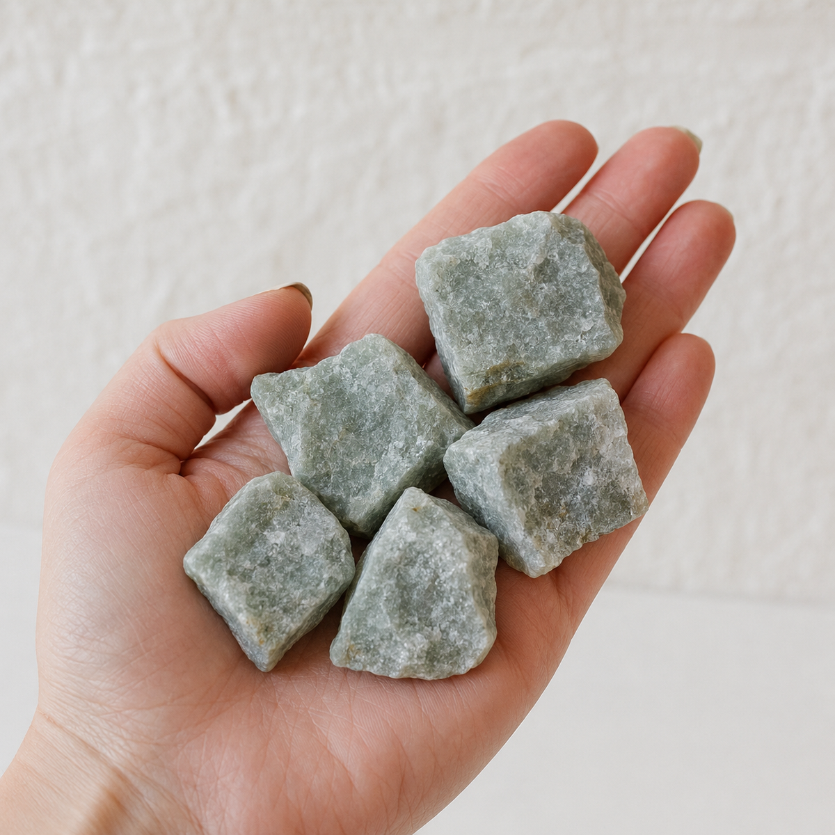 Green Aventurine Rough Rocks (Grounding and Stability)