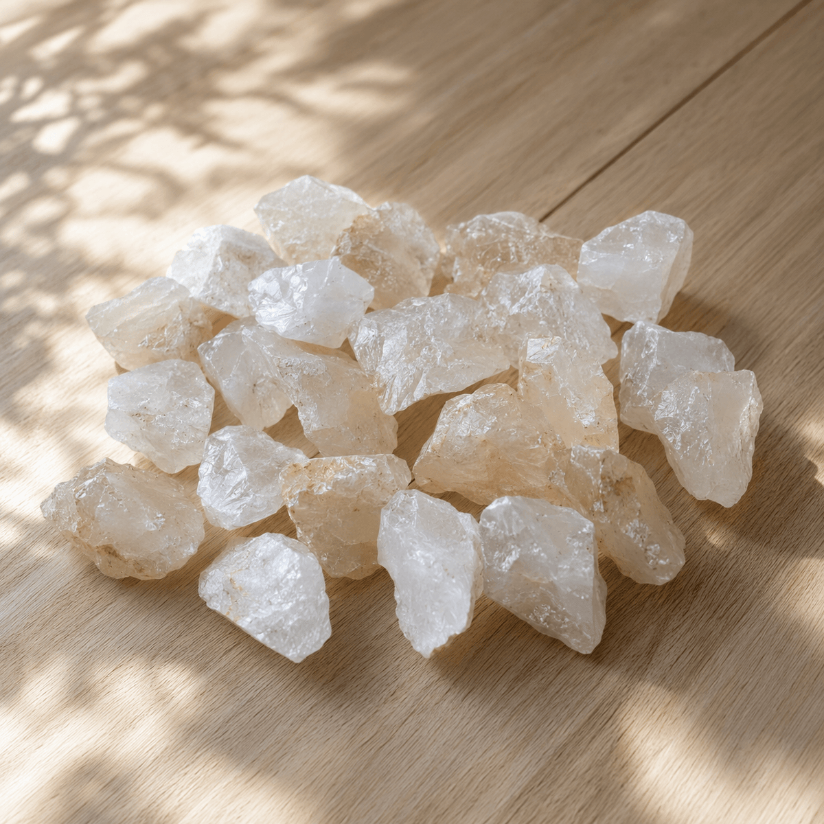 Crystal Quartz Rough Rocks (Balances Energy and Concentration)