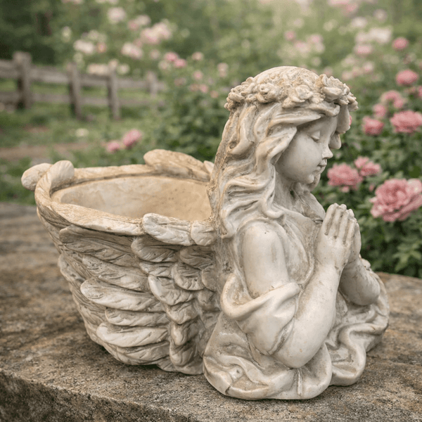 Resin Angel Girl Planter