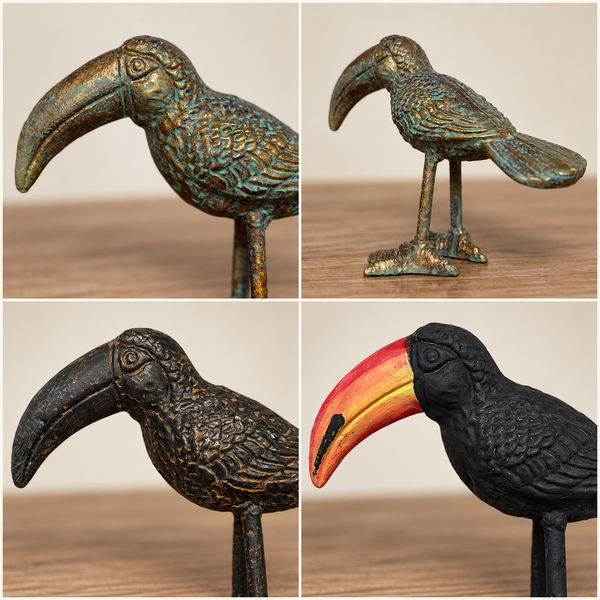 Iron Toucan Figurine