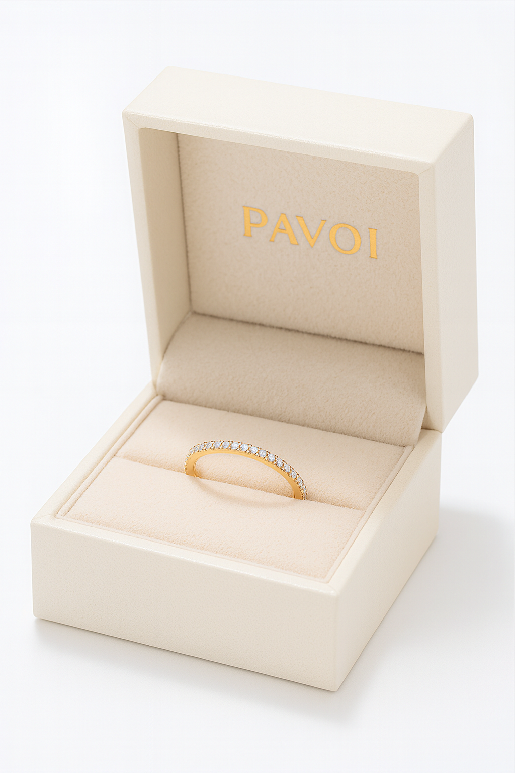 Sterling Silver Eternity Ring - 14K Gold Plated GOODSPHORIA.COM