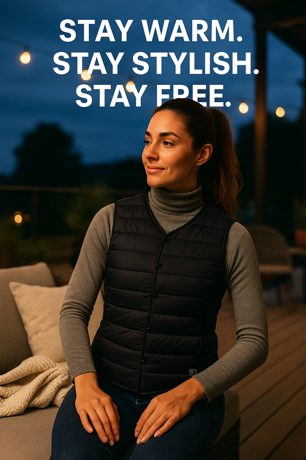 USB Heated Vest - Lightweight Rechargeable for Women GOODSPHORIA.COM