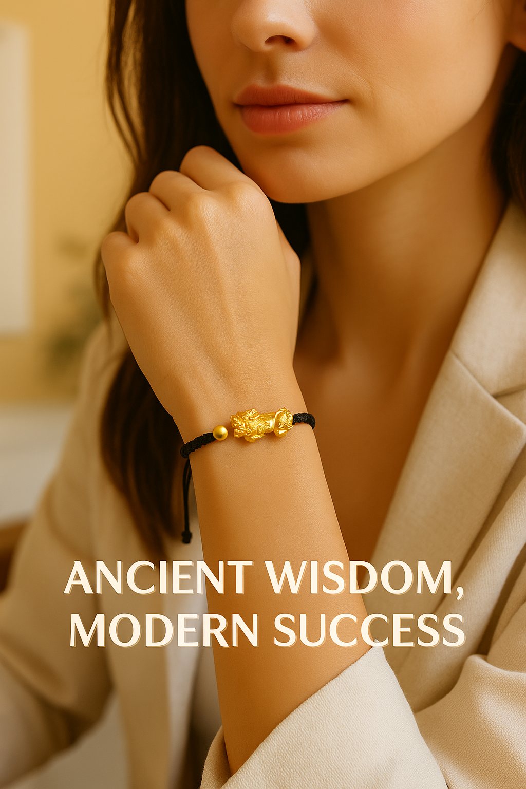 Gold Pi Xiu Wealth Bracelet GOODSPHORIA.COM