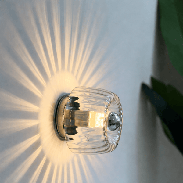 Nordic Bauhaus Glass Ceiling Light Retro LED Wall Lamp for Living Room Hallway