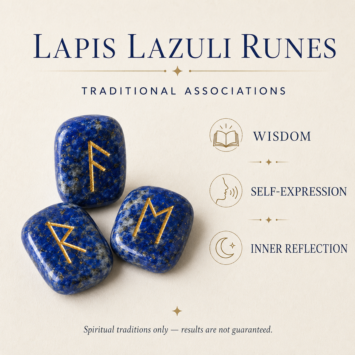 Lapis Lazuli Rune Set  (Angelic Communication and Insight )