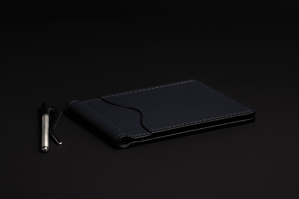 The Pinnacle Wallet - Limited Edition Black Saffiano Leather Slim Money Clip