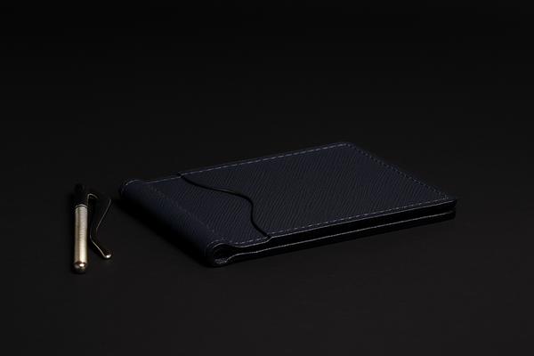 The Pinnacle Wallet - Limited Edition Black Saffiano Leather Slim Money Clip