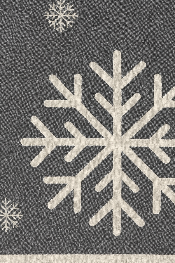 Christmas Reindeer Snowflake Turkish Cotton Throw Blanket 56×72 – Soft Organic Holiday Decor Gift