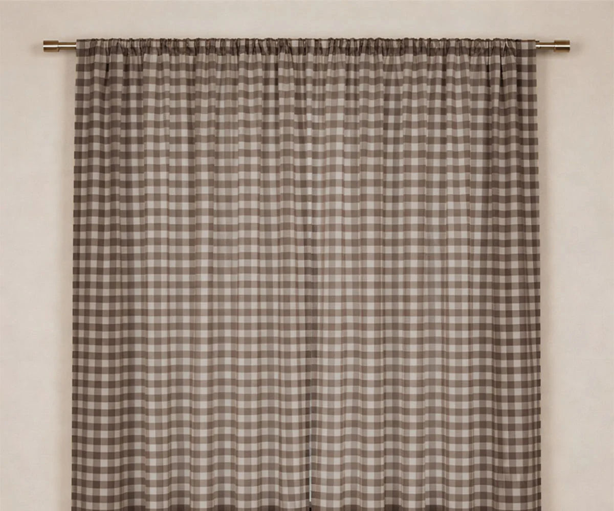 Cotton Buffalo Check Curtains