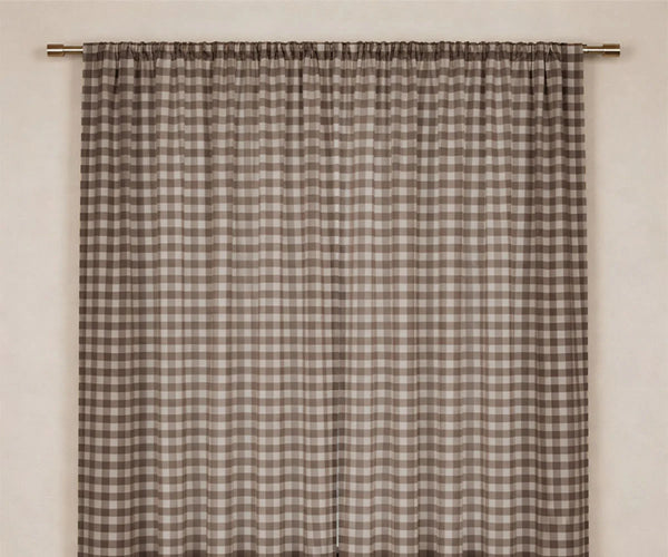 Cotton Buffalo Check Curtains