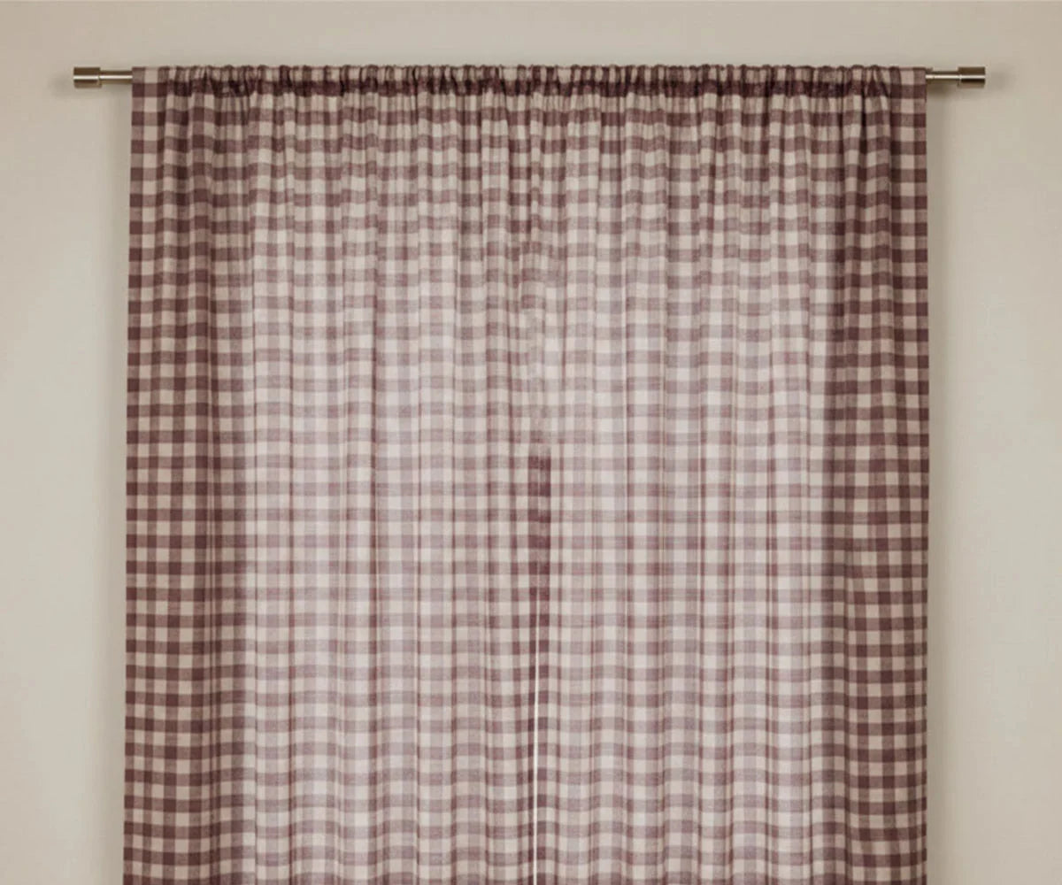 Cotton Buffalo Check Curtains