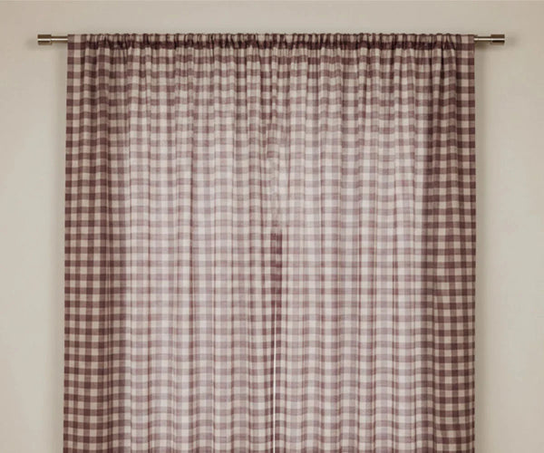 Cotton Buffalo Check Curtains