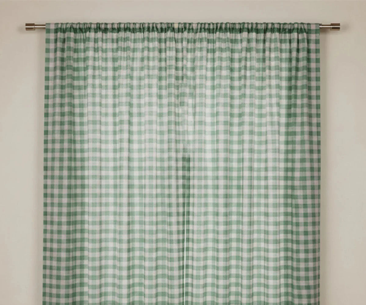 Cotton Buffalo Check Curtains