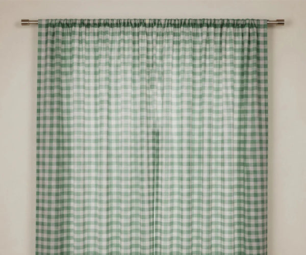 Cotton Buffalo Check Curtains