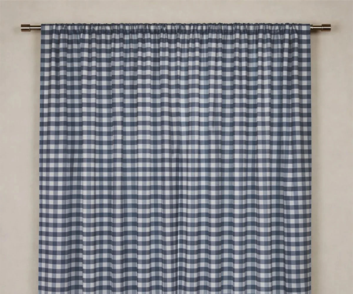 Cotton Buffalo Check Curtains