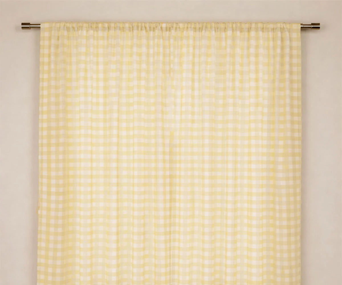 Cotton Buffalo Check Curtains