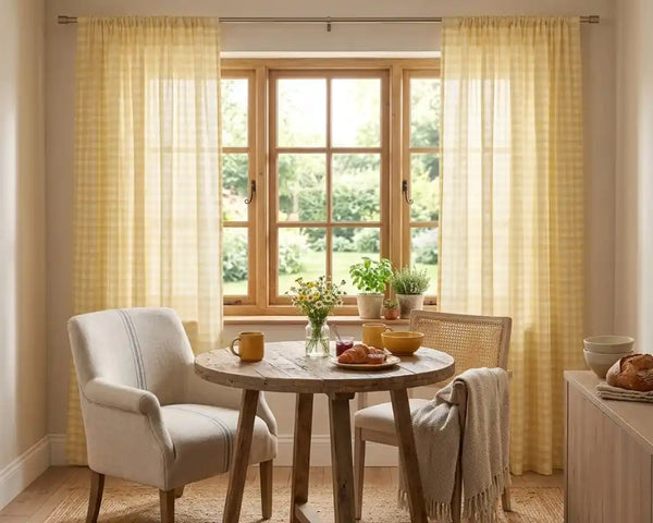 Cotton Buffalo Check Curtains
