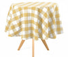 Pale Yellow Tablecloth - Plaid