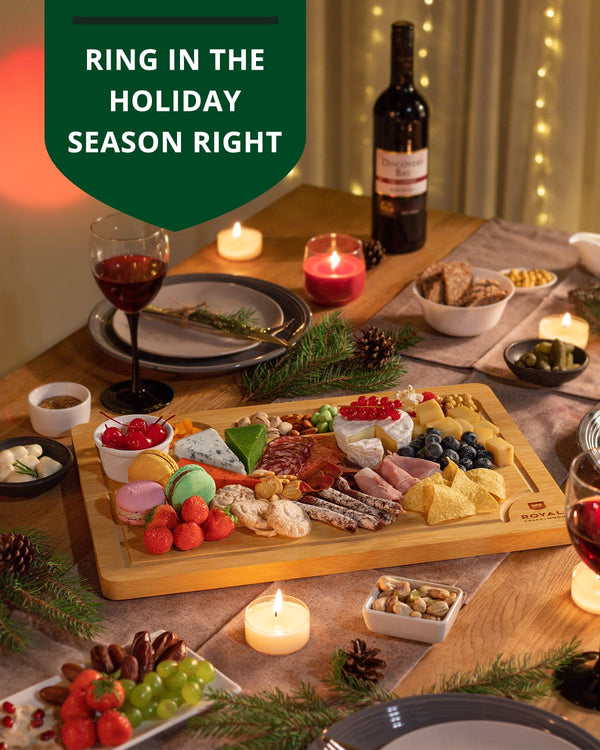 Cutting Board with Compartments, 18” x 12”