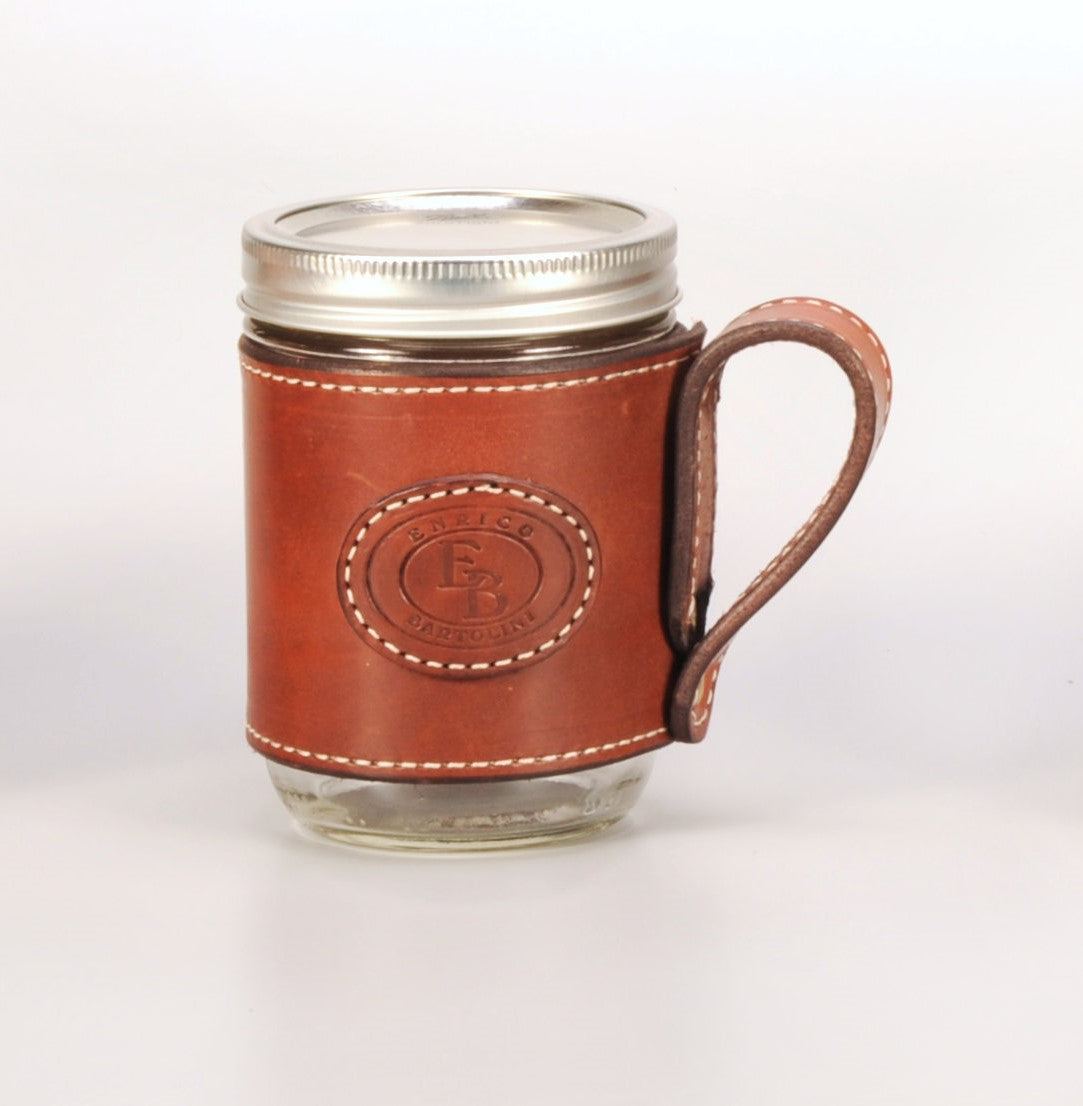 Enrico Bartolini Leather Mason Jars