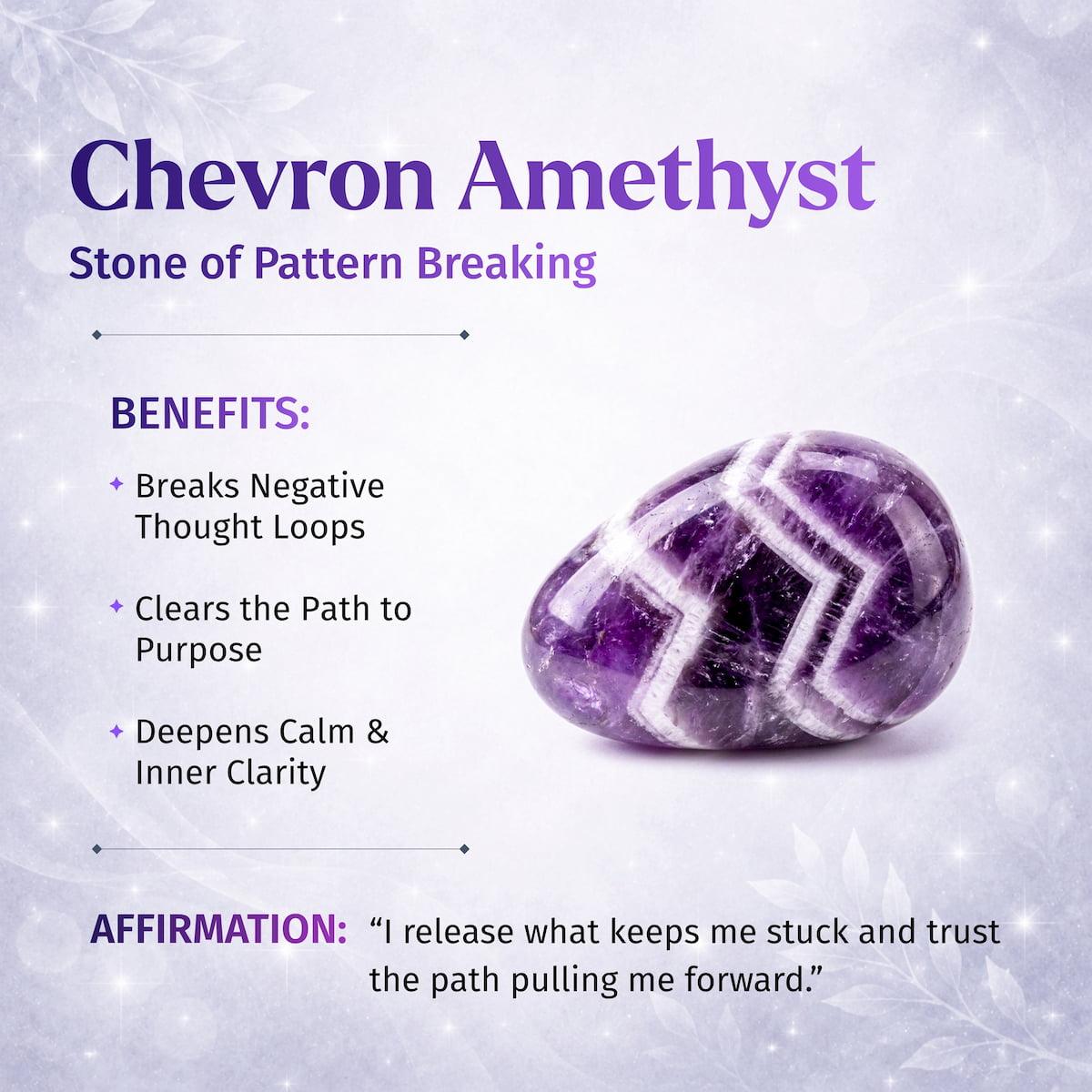 Cycle Breaker - Chevron Amethyst Point of Transformation