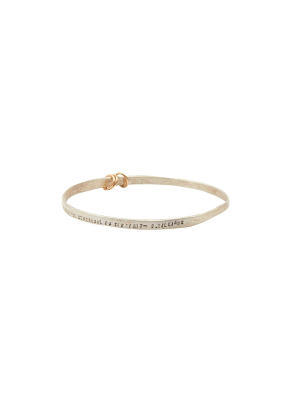 Chocolate & Steel Three Ring Bangles 