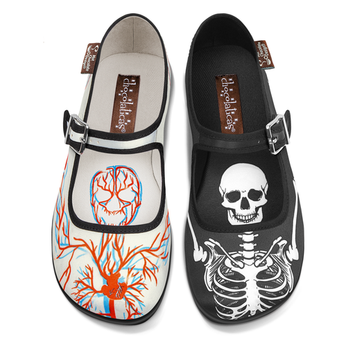 Chocolaticas® BLOOD & BONES Women's Mary Jane Flat
