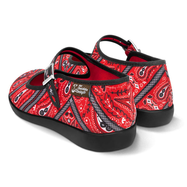 Hot Chocolate Design Bandana Women's Mary Jane Flat