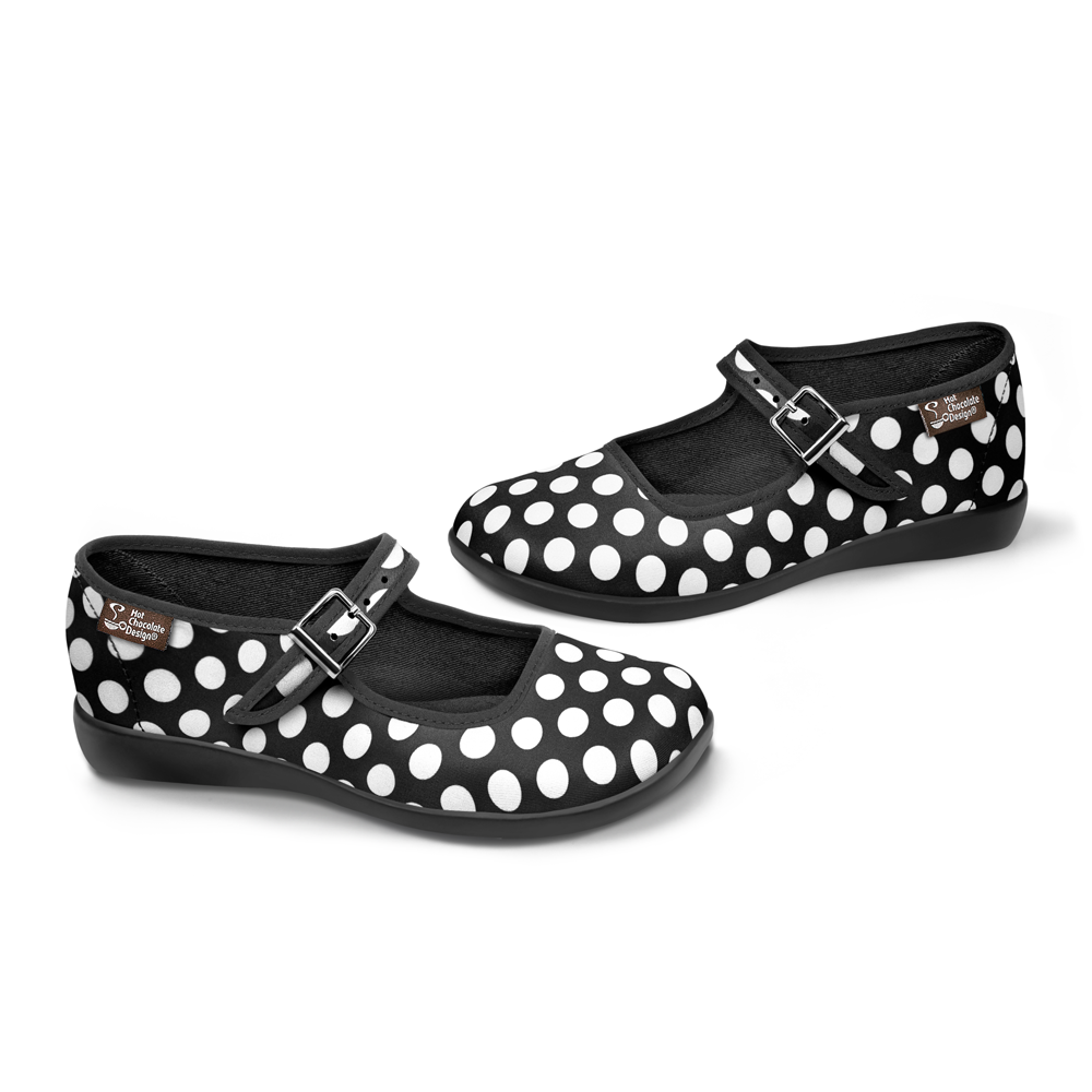 Hot Chocolate Design
Chocolaticas® Black Polka Mary Jane Flats