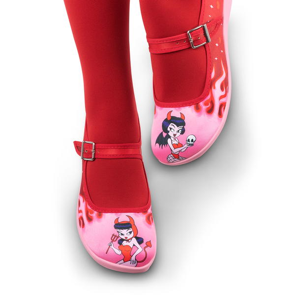 Hot Chocolate Design Devil Mary Jane Flat