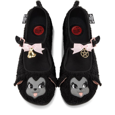 I Am The Black Sheep Women's Faux Fur Mary Jane Flats