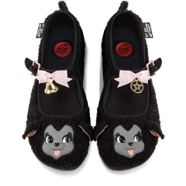 I Am The Black Sheep Women's Faux Fur Mary Jane Flats